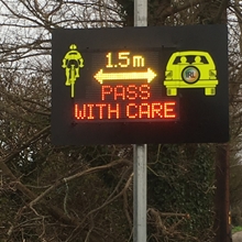 Pass with Care VAS Sign