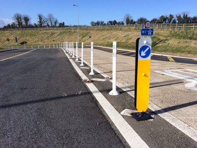 Narrow Hazard Marker Bollards