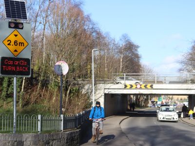 Solar Powered Overheight Vehicle Detection & Low Bridge Warning System